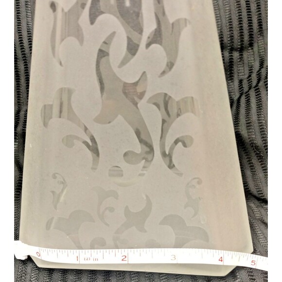 Rare  Frosted White Glass Tall  Decanter 11" Collectable Craftmanship Art Deco - Picture 6 of 16